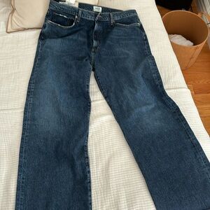 NEW with tags Agolde Harper Jeans Mid Rise Relaxed Fit size 34